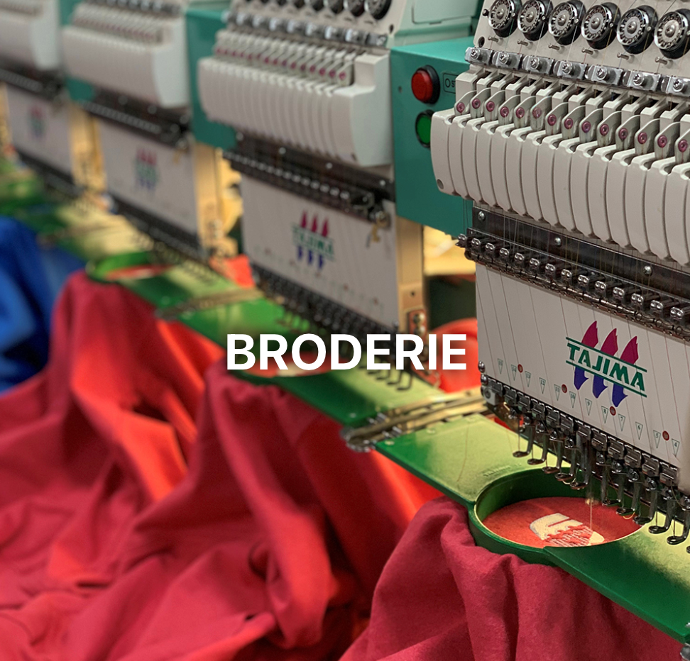 Broderie, imprimée, transfert, sérigraphie, DTF