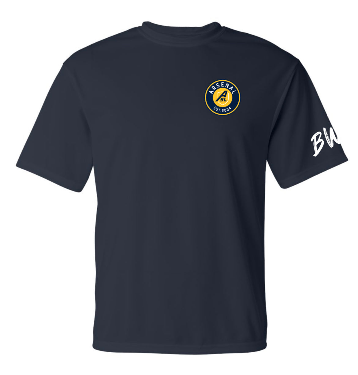 T-Shirt de Sport Navy Polyester ProPerformance ASL / B&W