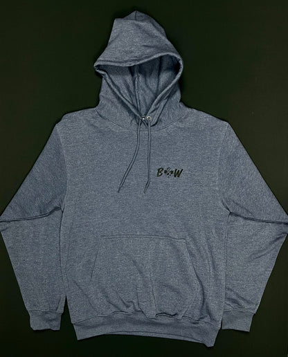 Black and White | Hoodie Unisexe B&W | Marine chiné