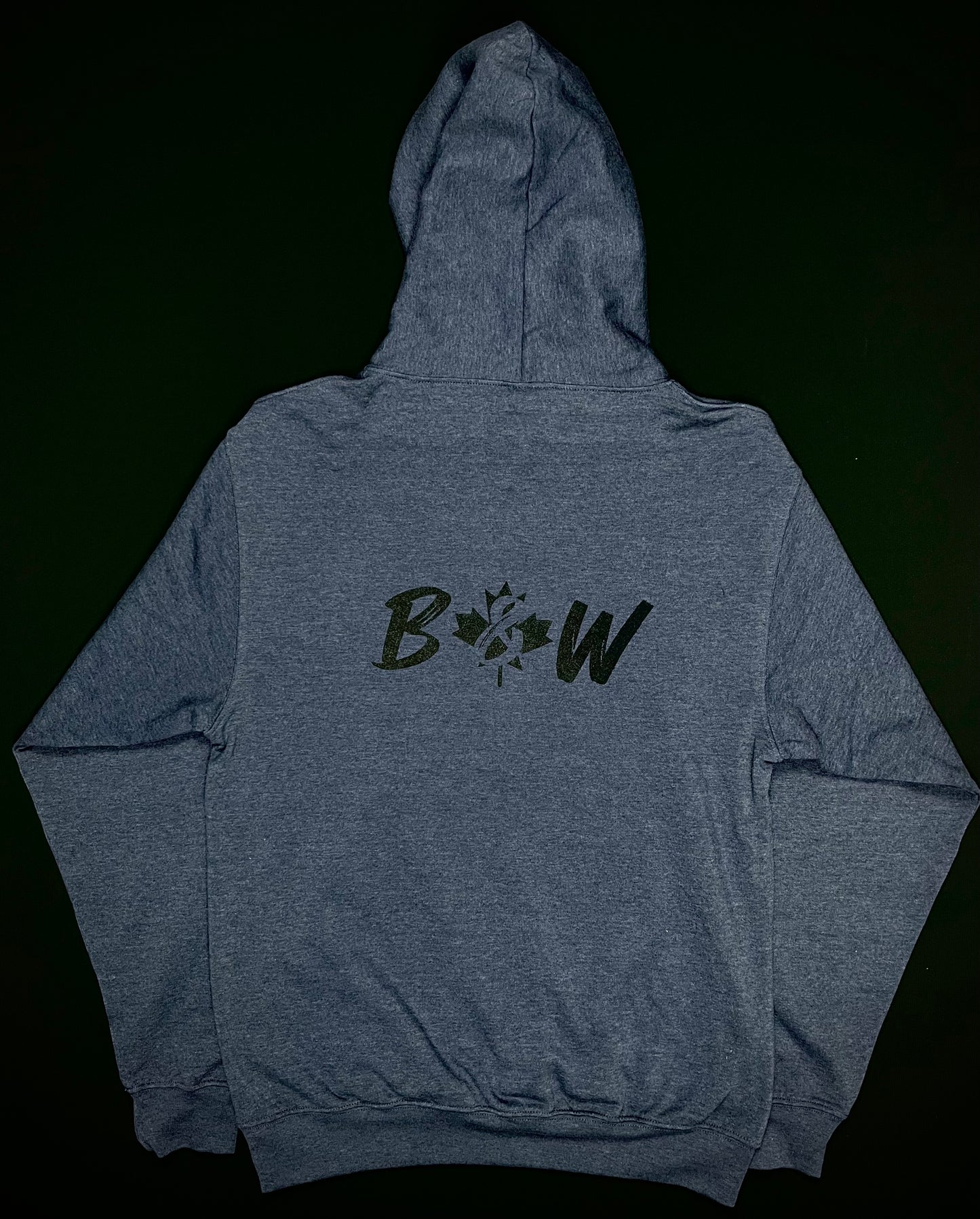 Black and White | Hoodie Unisexe B&W | Marine chiné