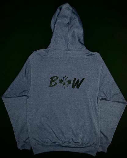 Black and White | Hoodie Unisexe B&W | Marine chiné