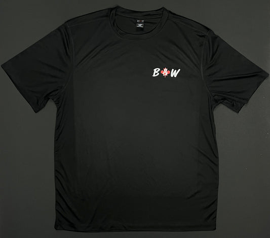 Black and White | T-shirt Dry-Fit Unisexe | Noir