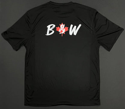 Black and White | T-shirt Dry-Fit Unisexe | Noir