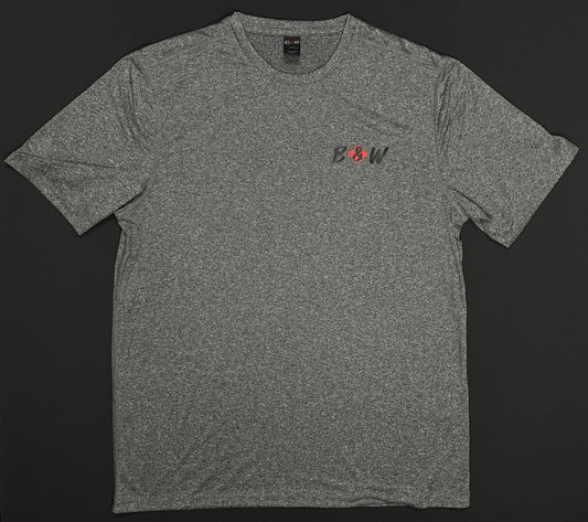 Black and White | T-shirt Dry-Fit Unisexe | Gris chiné